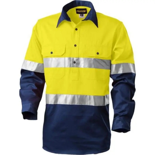 Picture of Tru Workwear, Shirt, Long Sleeve, Cotton Drill, Closed Front, 3M Tape